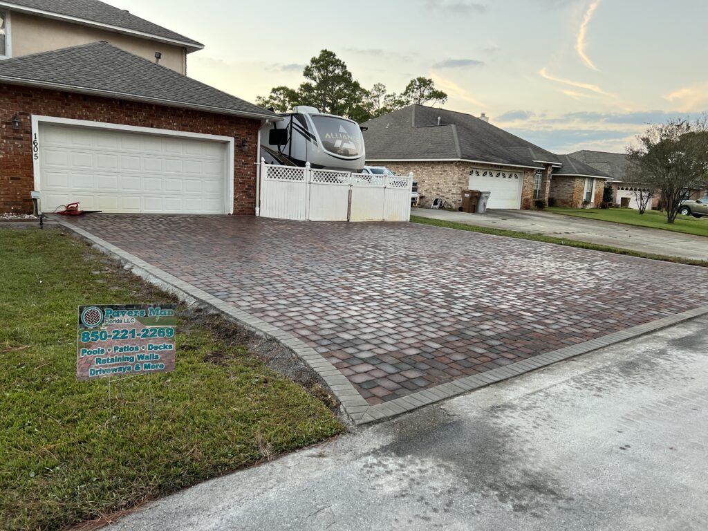 paver driveway installation pensacola gulf breeze fl